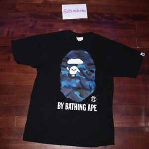 BAPE Color Camo By Bathing Tee Black/Blue Small